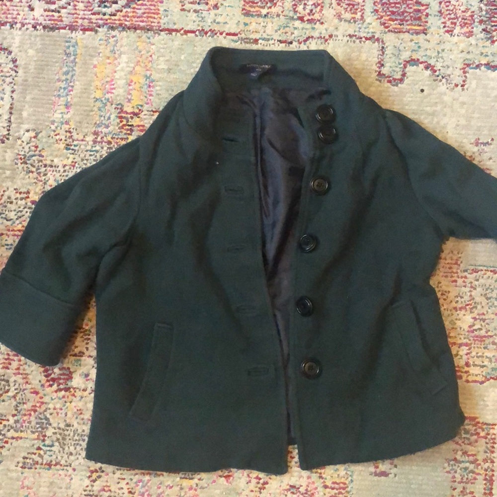 Banana republic lightly worn forest green blazer